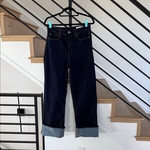 Zara Women’s Deep Indigo Straight Jeans